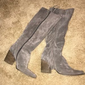 Steve Madden Leather fringe boots